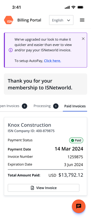 Invoice details
